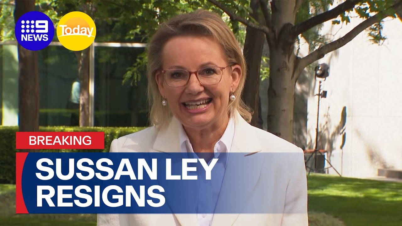 Sussan Ley announces resignation after leadership defeat | 9 News Australia