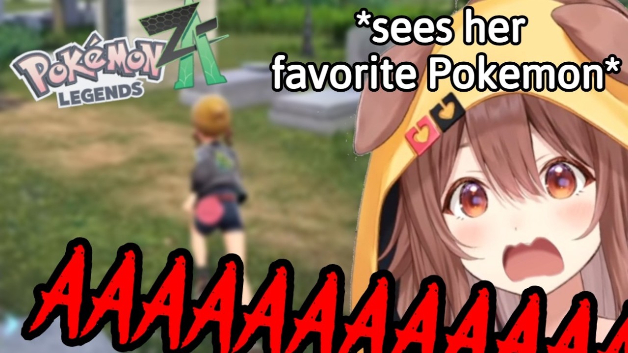 Korone's Reaction to Finding her Favorite Pokemon in Pokemon Legends: Z-A [Hololive]