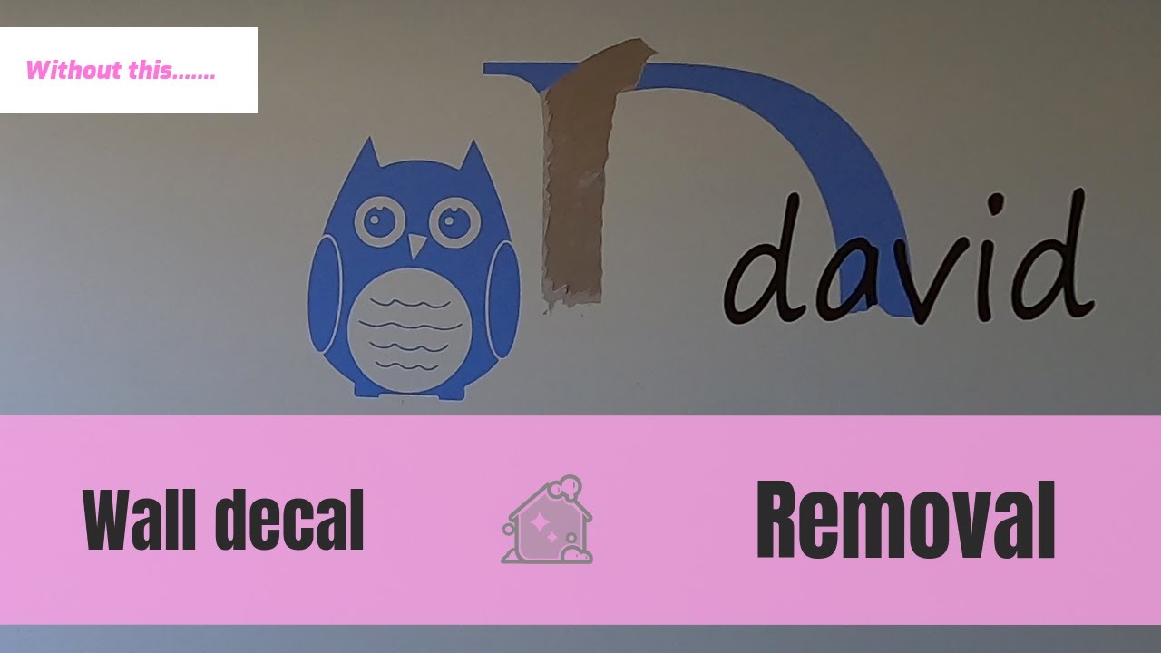 How to remove a wall decal sticker without damaging your paintwork!