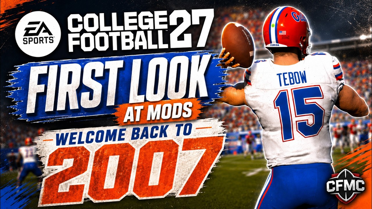 Первый взгляд на моды College Football 27 | Возвращение в 2007 год