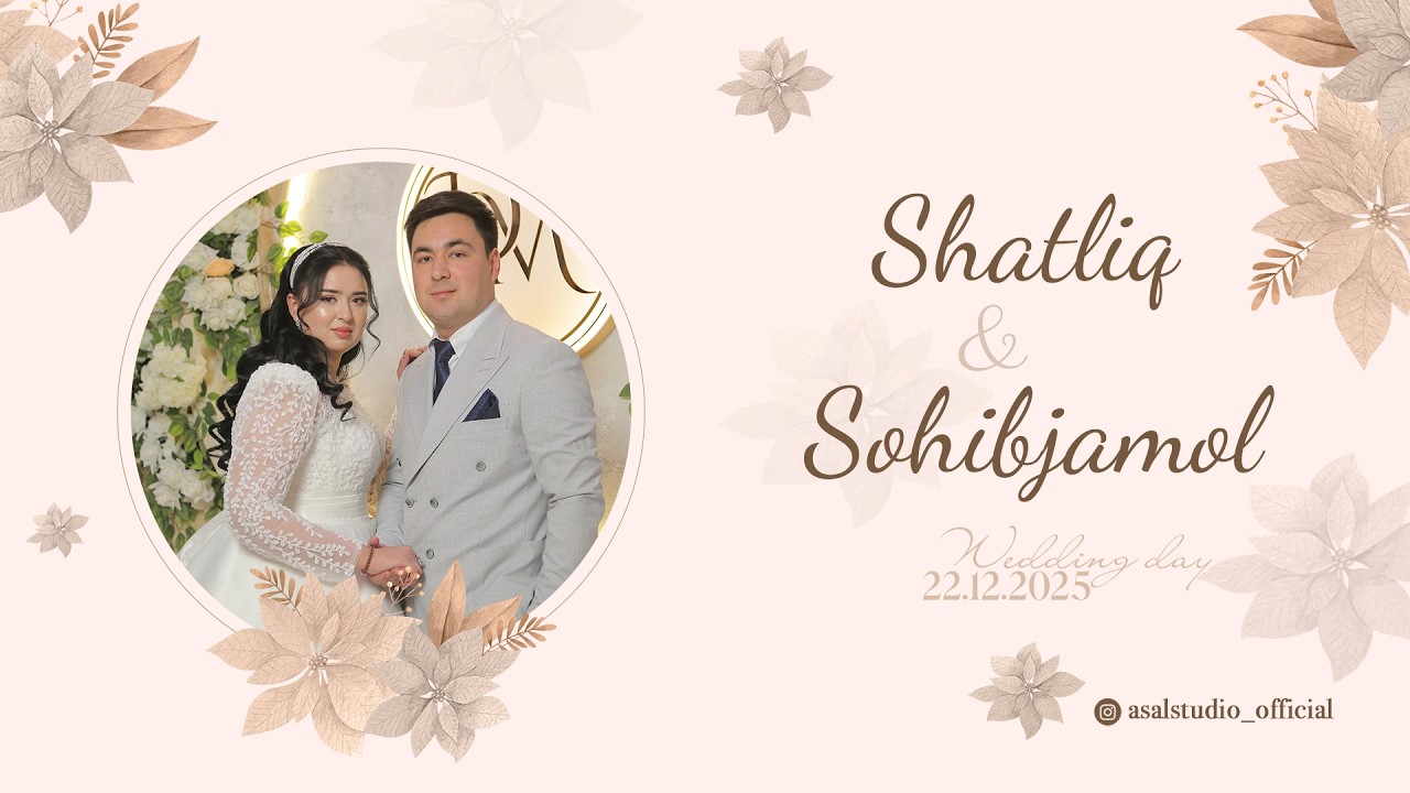 SHATLIQ & SAHIBJEMAL ( Wedding Day ) ( Dunyo To'yxonasi ) 22.12.25 Live