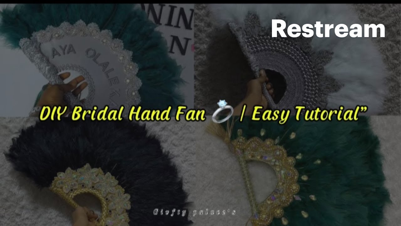 Live Tutorial: Bridal Hand Fan DIY 🎀 | Save Money & Do It Yourself💥