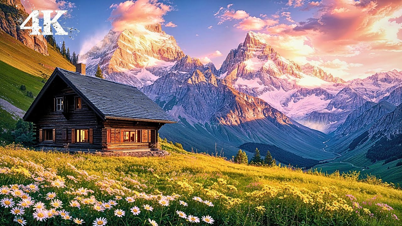 Alpine Cabin Ambience | Unwind Completely with Calming Birds, Crickets & Soft Wind
