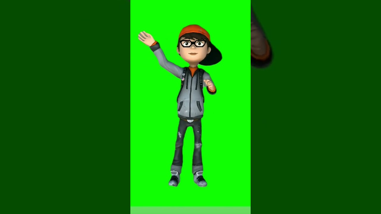 hi green screen video No copyright claim #greenscreen #herocharacter #animation  #chromakey #chapter