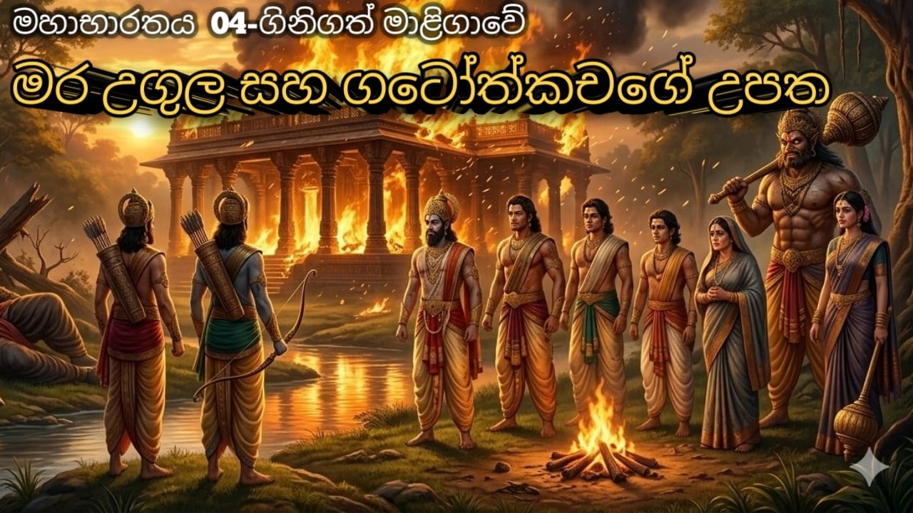 මහාභාරතය 04 - ගිනිගත් මාලිගාවේ මර උගුල සහ ගටෝත්කචගේ උපත! | සක්නාද TV