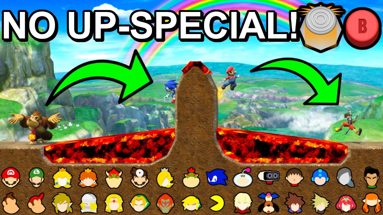 Who Can Make It Around The Pillar WITHOUT UP-Special? - Super Smash Bros. Ultimate