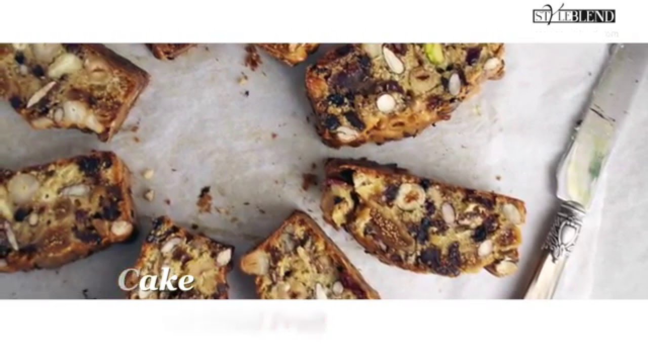 Plum Cake with Nuts and Dried Fruit - Styleblend.com