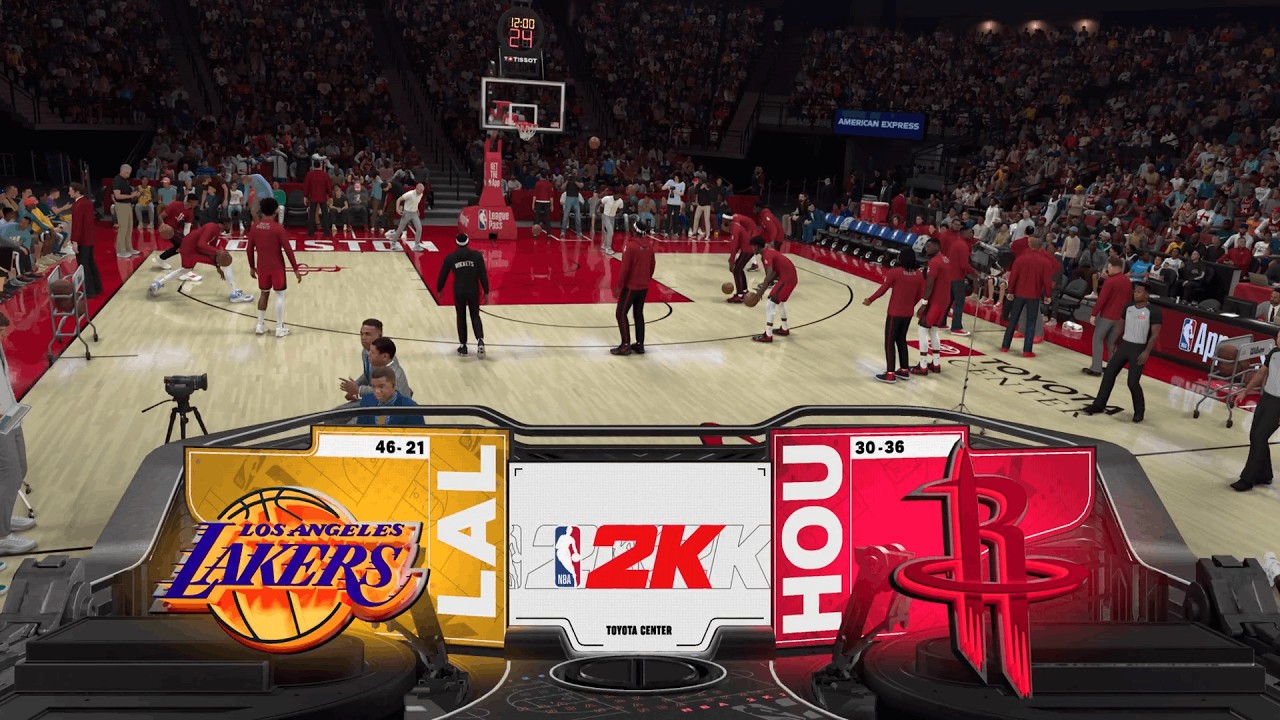 NBA 2K26 | Лейкерс против Рокетс | Регулярный сезон | 16 марта 2026 г. (сезон НБА 2025-26 с Лейкерс)