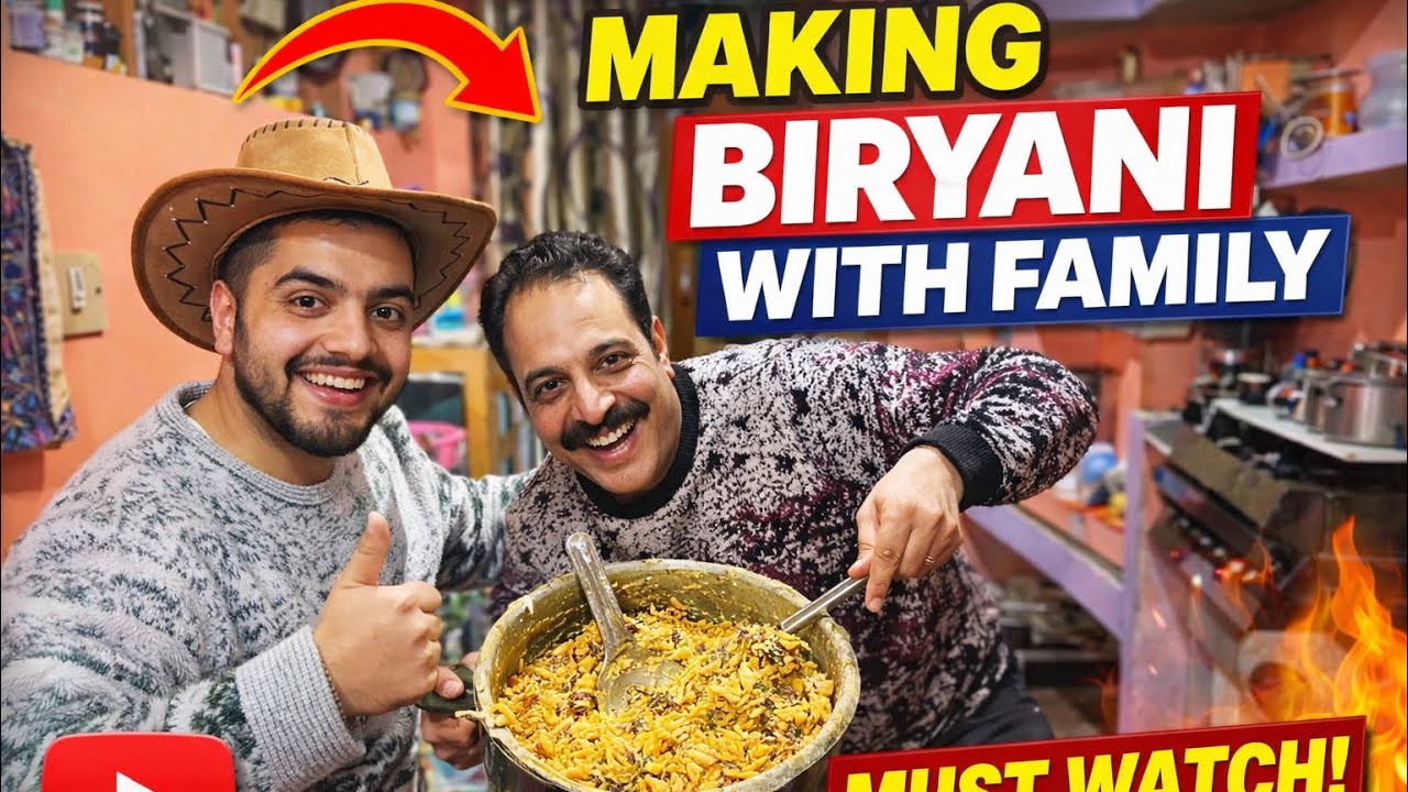 Making Biryani With Family 🍗❤️ | Full Fun Cooking Vlog