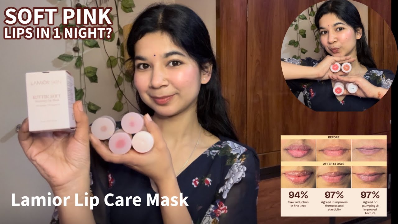 Lamior Lip Care Mask Full Review | Overnight Lip Treatment for Soft Pink Lips #pink #lips 