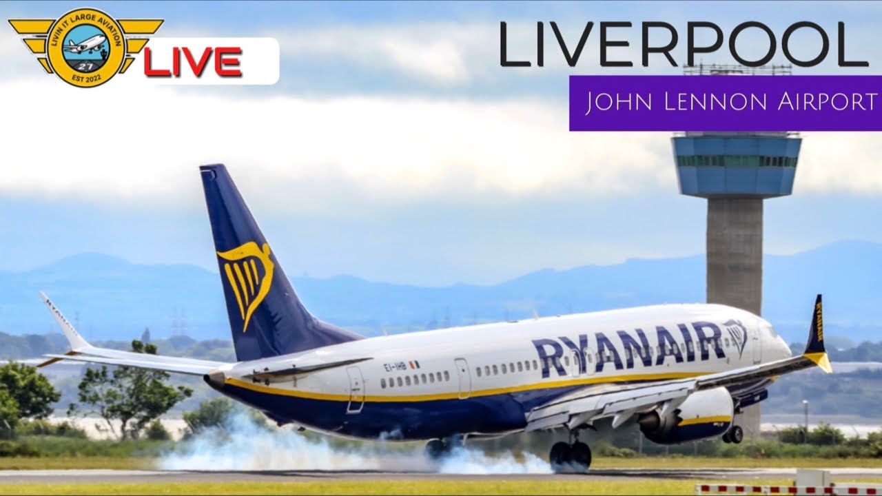 🔴LIVE🔴 Liverpool Airport (LPL) Plane Spotting ** Rare Jet 2 Boeing 737-300 Departure 1hr21min**