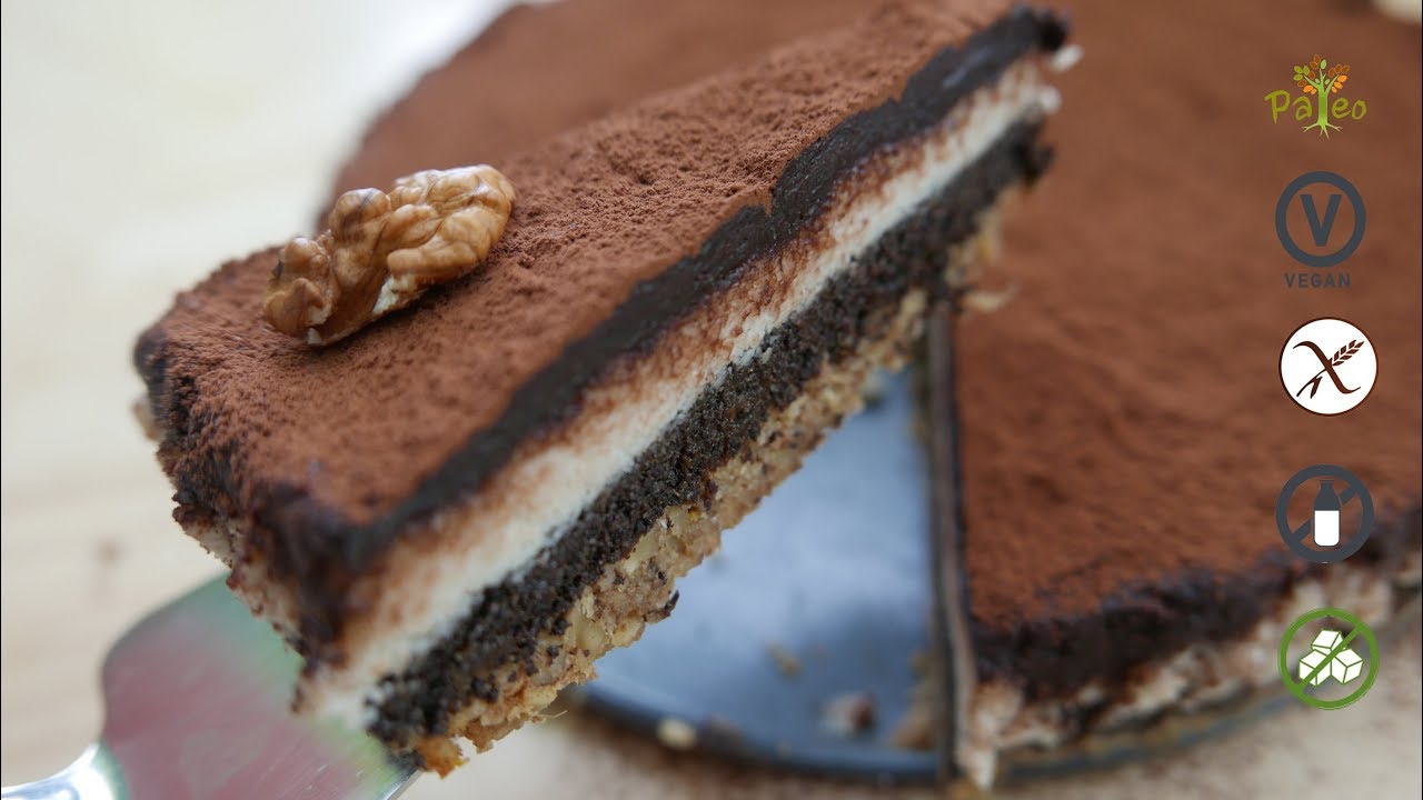 Poppy-Nut Raw Cake | Paleo, Vegan, Gluten-free, Dairy-free, Refined Sugar free