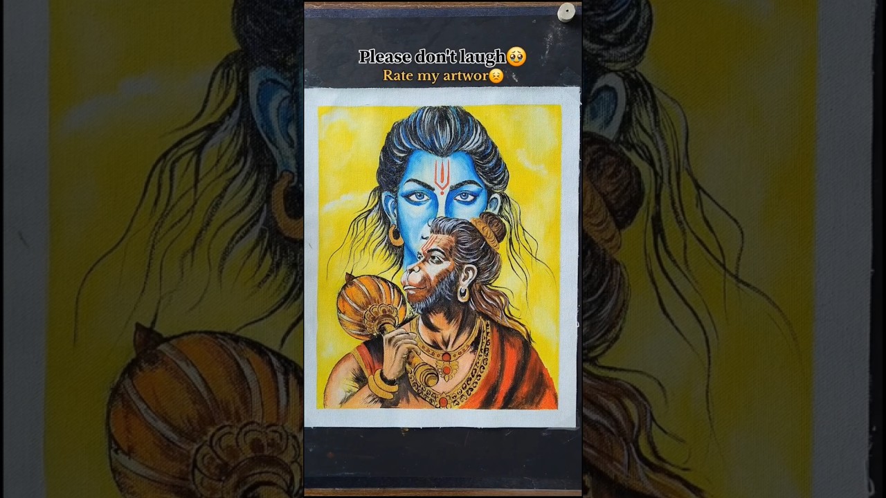 Power of Bhakti ❤️ | Ram Ji with Hanuman Art 👀 