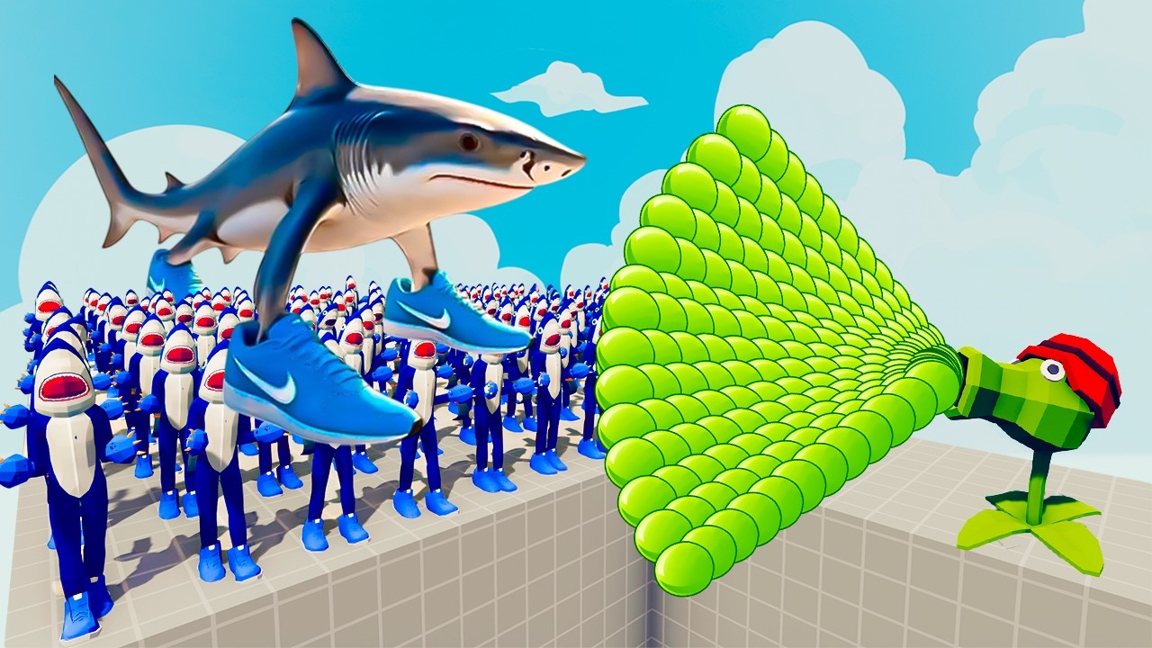 200x TRALALERO TRALALA + 1x GIANT vs EVERY GOD - Totally Accurate Battle Simulator TABS