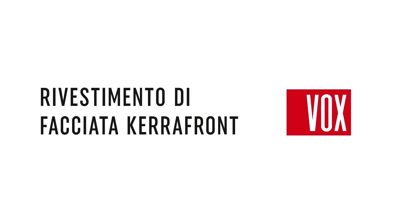 VOX Kerrafront  01. Rivestimento di Facciata Kerrafront