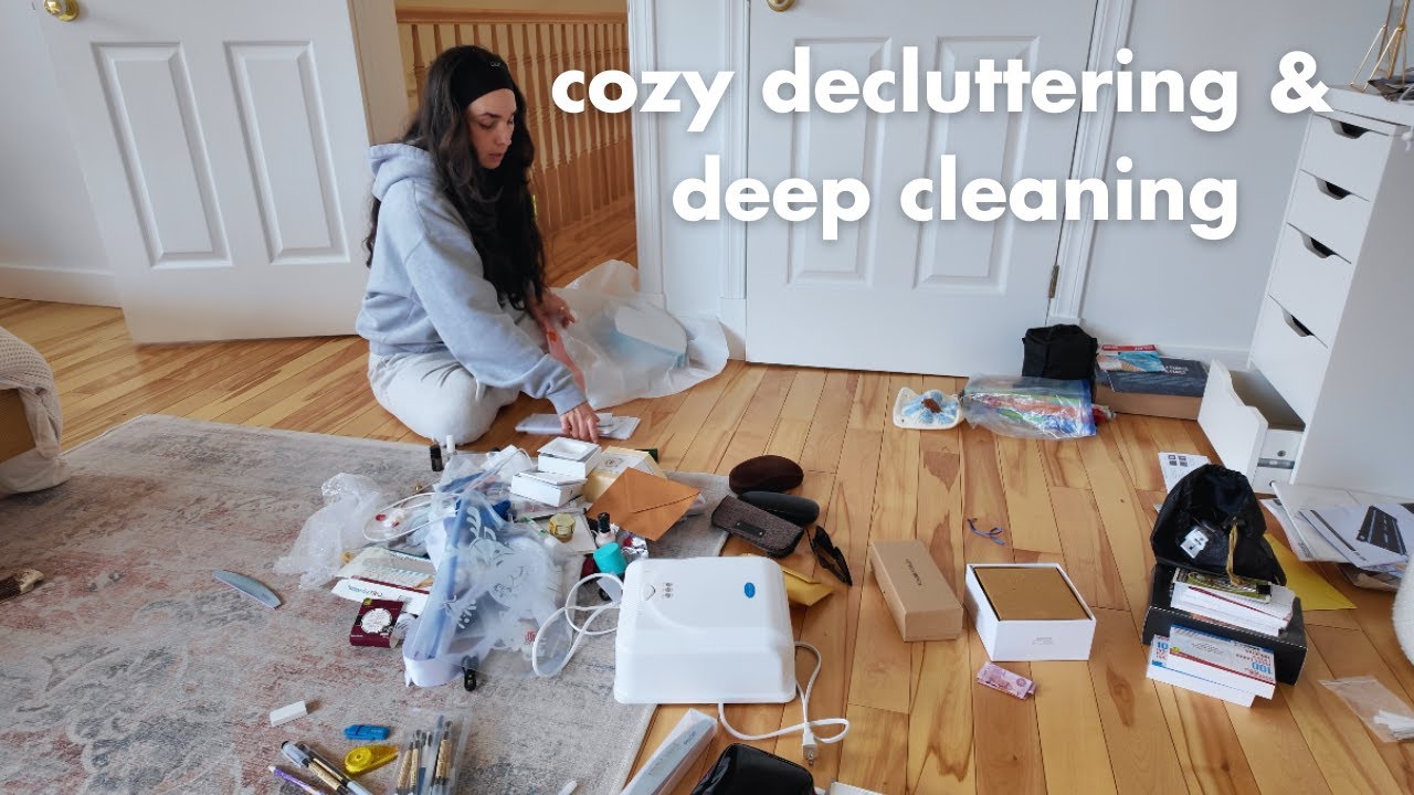 💁🏻‍♀️ a cozy, chatty, decluttering and organizing vlog - preparing to move house