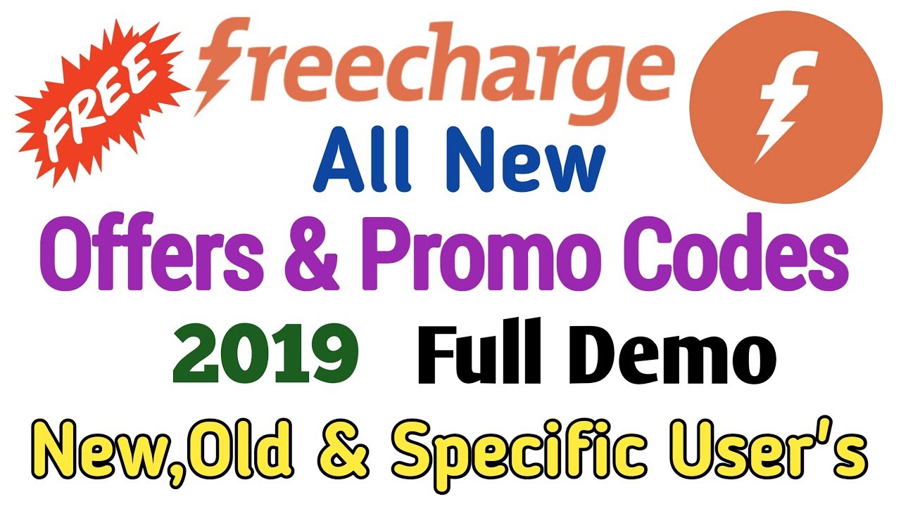 Freecharge all New Promo Codes and Offers with Full Demo For New,Specific and Old Users | Oct 2019