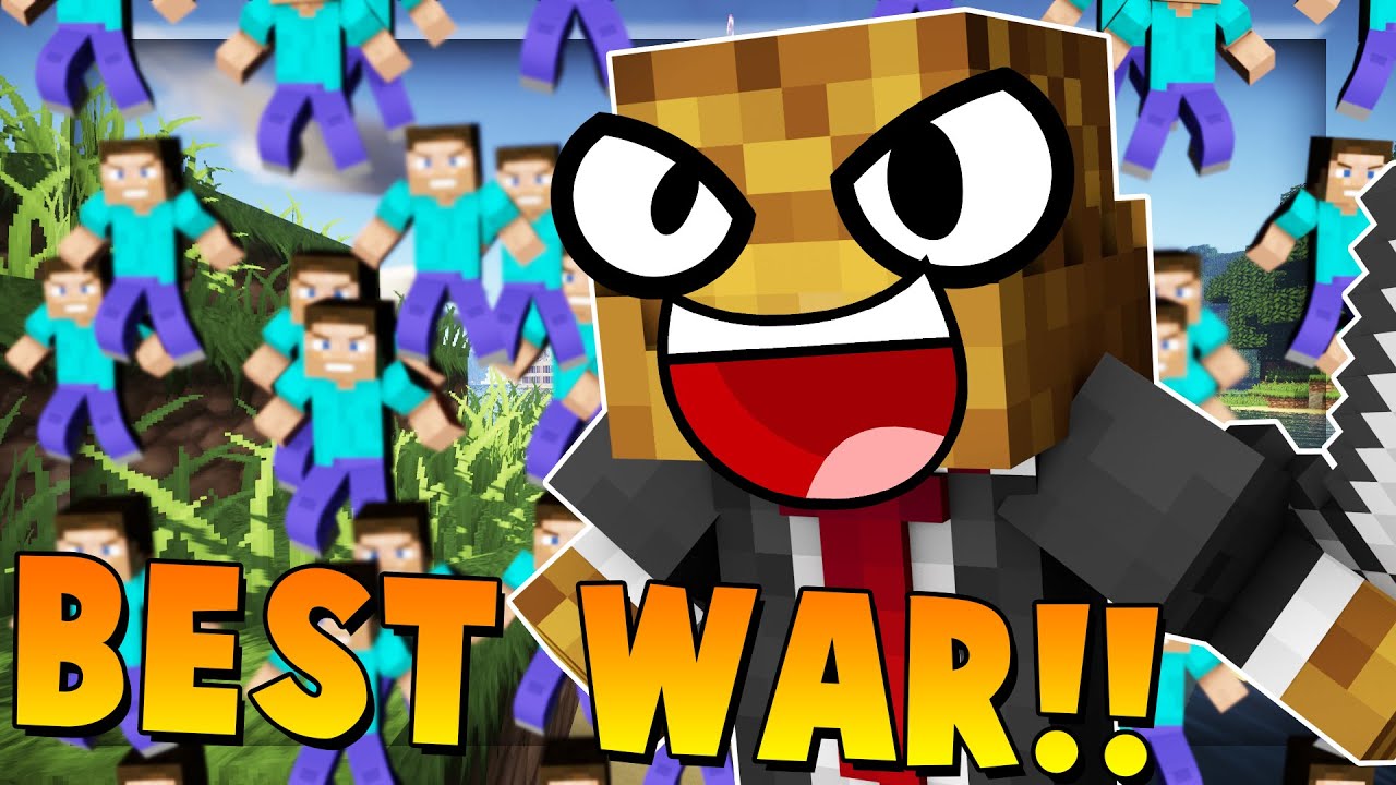 MOST EPIC WAR EVER vs 100+ Fans | Minecraft - Modded Fan Battle | JeromeASF