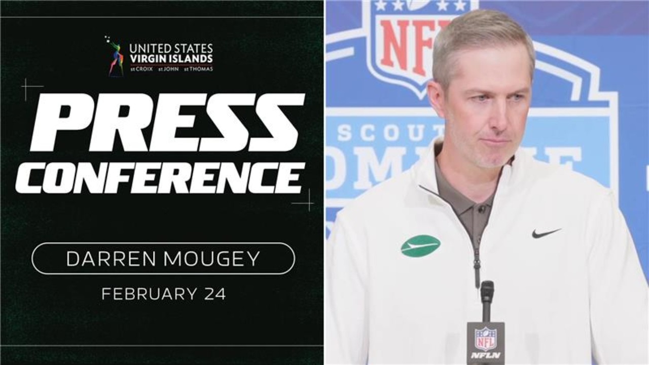 Darren Mougey NFL Combine Press Conference (2/24) | New York Jets