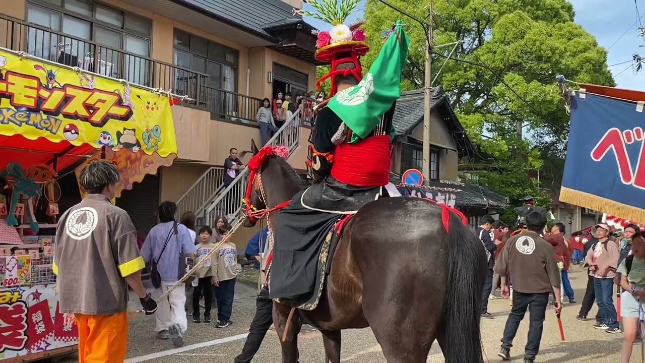 桑名市　多度祭・上げ馬神事　本楽祭　力尾地区　伊勢音頭♫