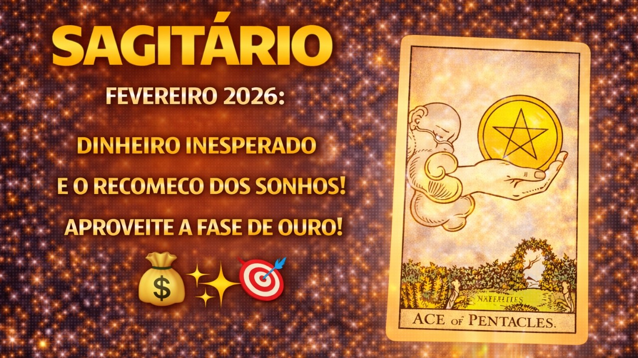 SAGITÁRIO: DINHEIRO INESPERADO E O RECOMEÇO DOS SONHOS! APROVEITE A FASE DE OURO! 💰✨🎯