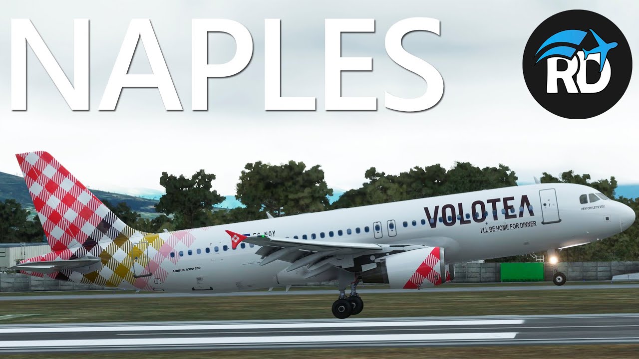 MSFS 2020 - FENIX A320 | Amazing scenery by RDPresets! Landing in Naples.