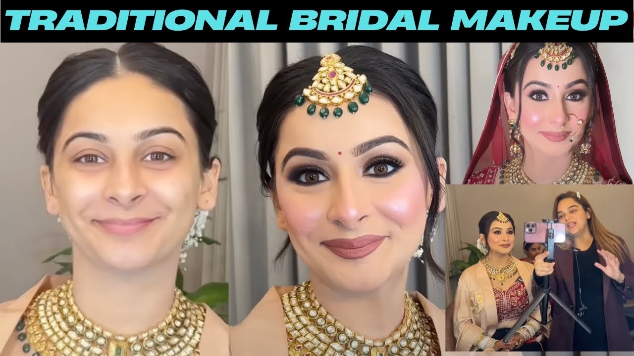 The Magic of Traditional BRIDAL Makeup😍| #uncut #makeuptutorial #sakshigupta