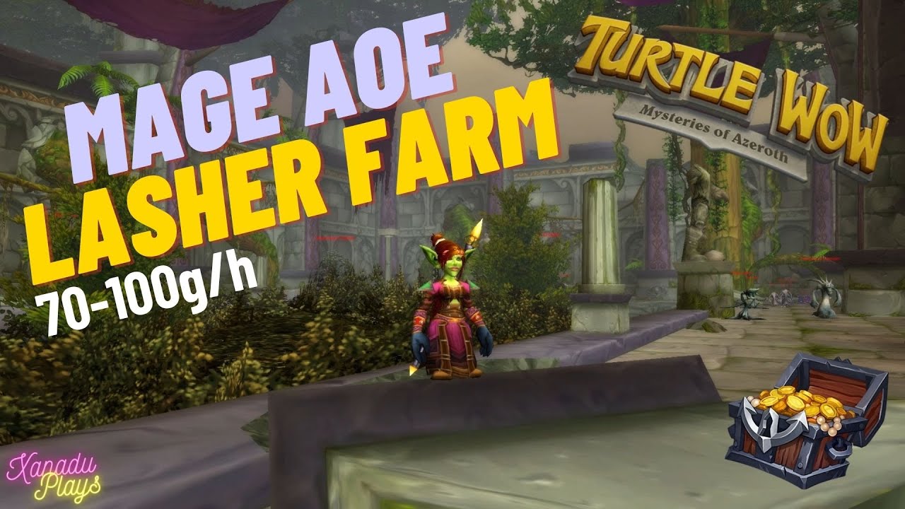 Turtle WoW - Ферма магов-лашеров DME | Самый простой фарм золота на TWoW (70-100 г/ч)