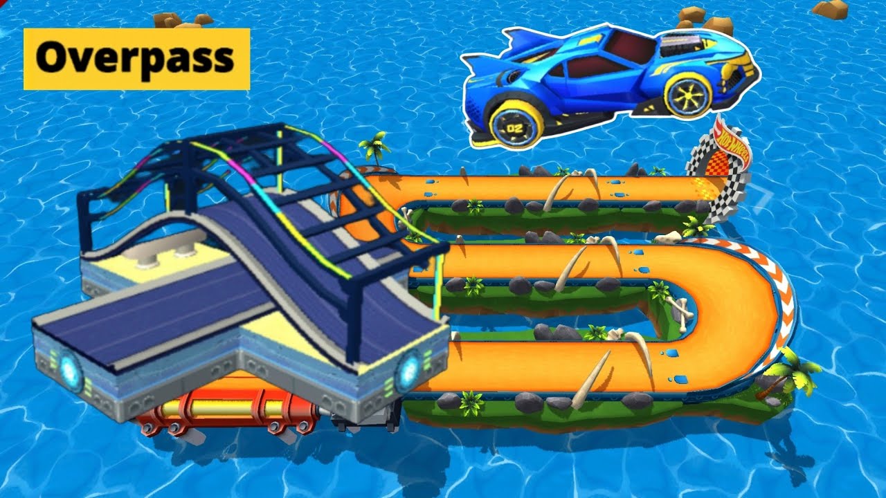 STREAM CAR UNLOCK NEW TRACK THE OVERPASS & RAMP RALL | RACECRAFT GAME | HOT UNLIMITED WHEELS CARTOON