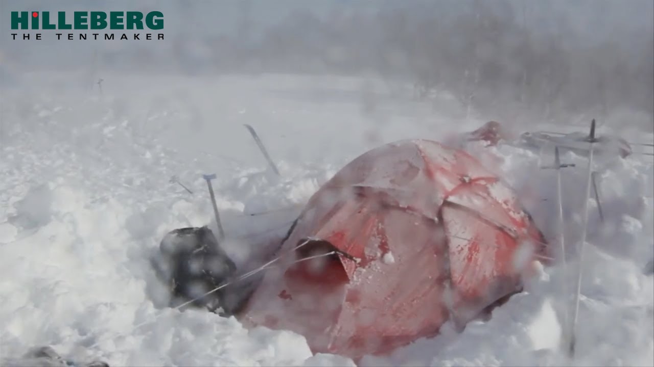 Using Hilleberg tents in the snow, above tree line, in an exposed area.