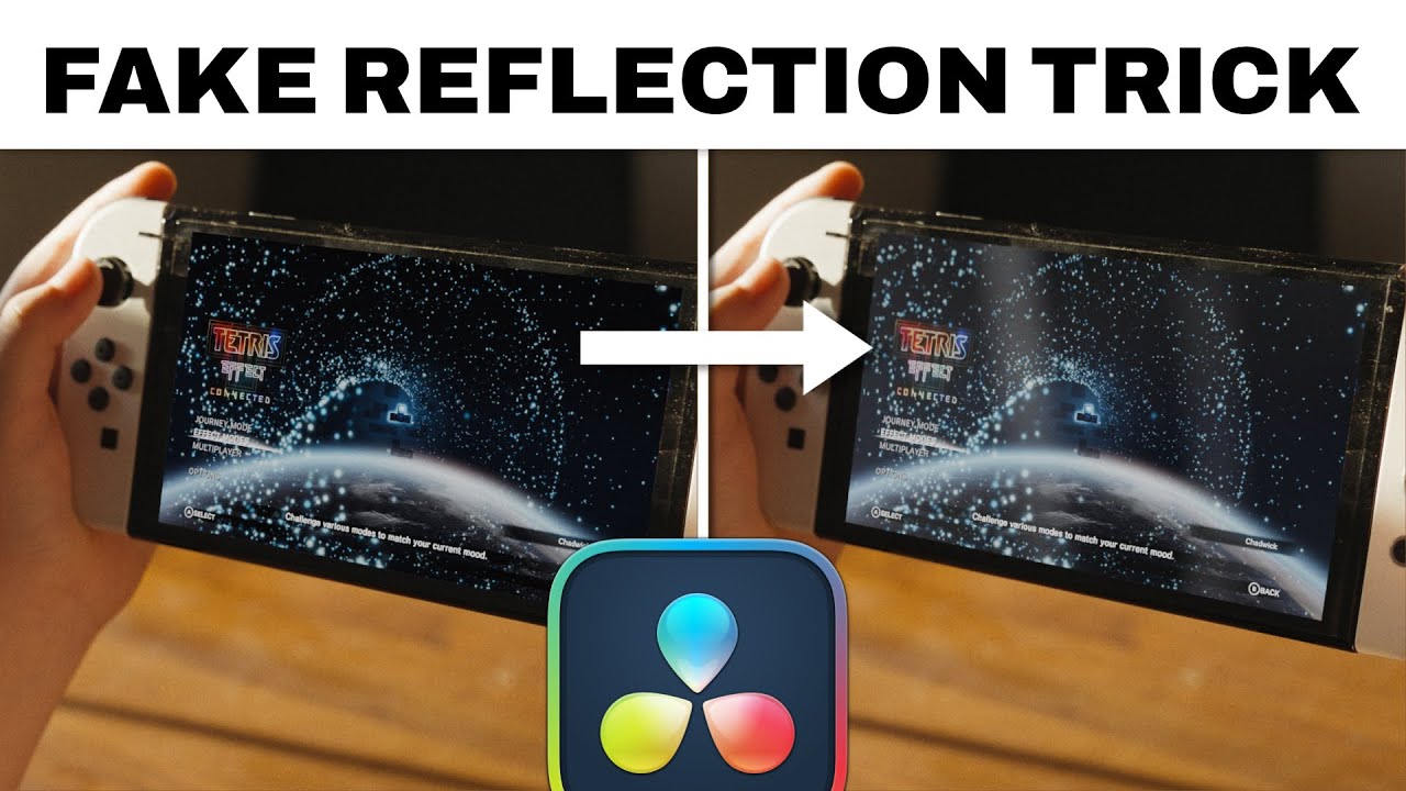 Faking Reflections - Screen Replacement Tutorial in Resolve