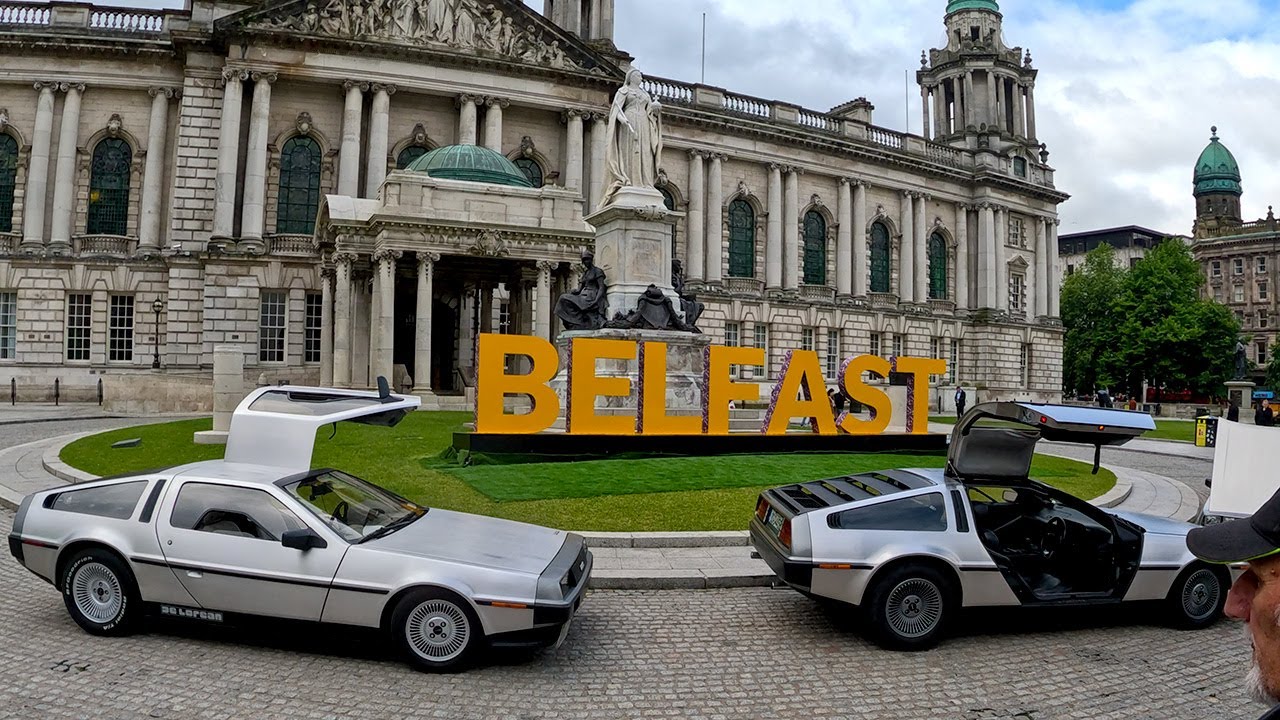 DeLoreans at Belfast City Hall #DeloreanRevival