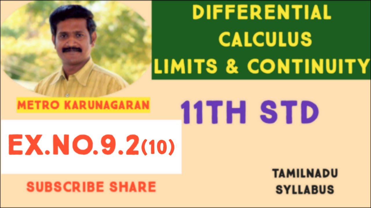 11th Std Maths Ex.9.2(10) Evaluate the limits (3 √7+x^3)-(√3+x^2)/(x-1) as x approaches 1
