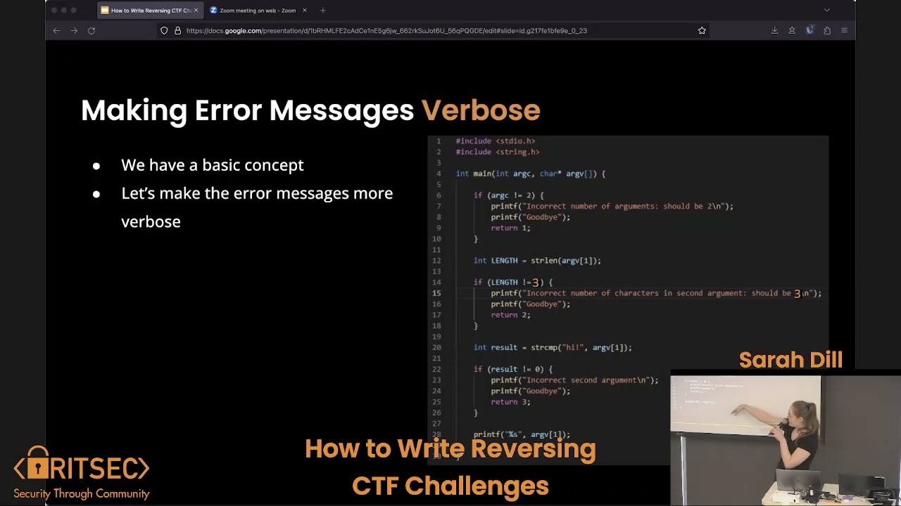 How to Write Reversing CTF Challenges - Sarah Dill