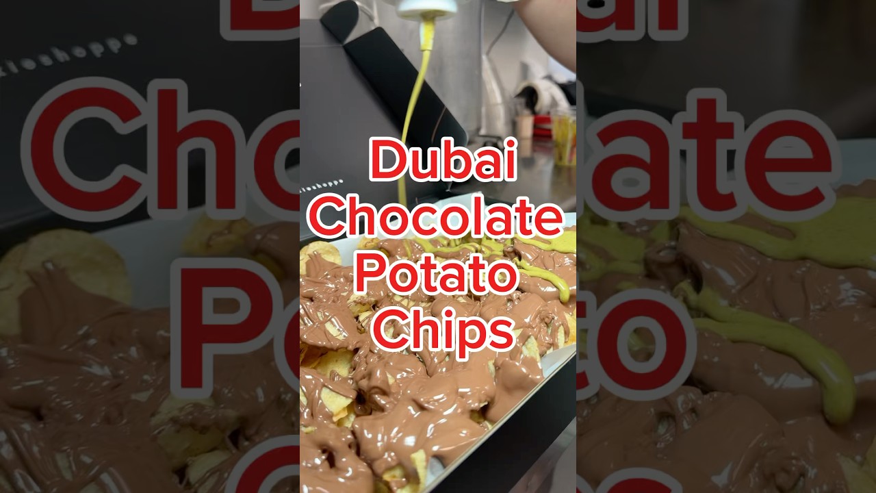 Dubai Chocolate Potato Chips!
