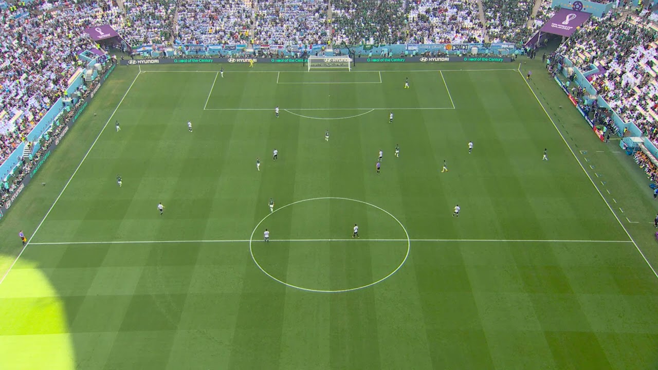 FIFA World Cup Qatar 2022 - Argentina vs Arabia Saudita - Partido Completo - Cámara Táctica