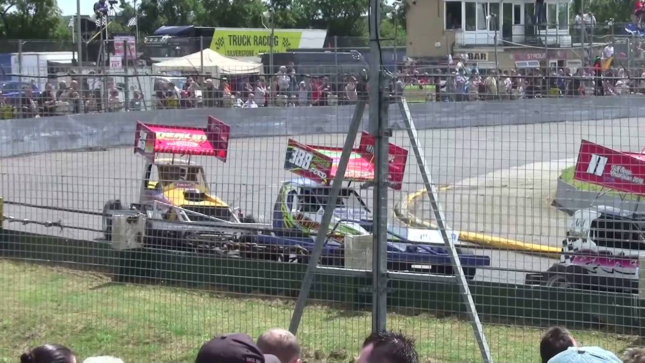 Brisca F1 Stock Car Racing 2016 European Championship Northampton 17-7-16 Johnson Green Fairhurst