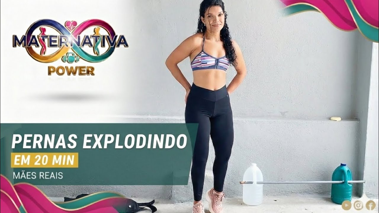 Treino de pernas em casa para mulheres | Pernas | MATERNATIVA POWER