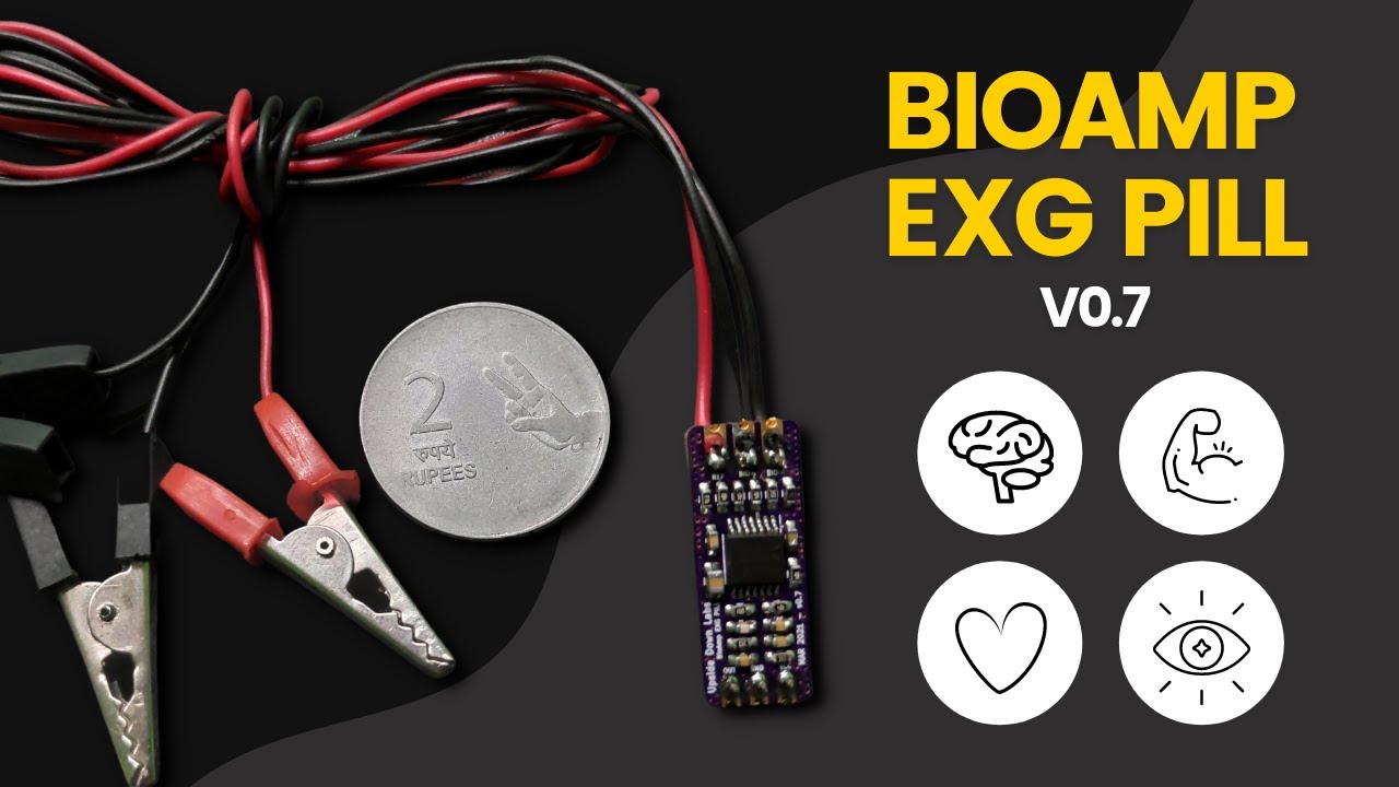 BioAmp EXG Pill v0.7 | Upside Down Labs | ЭКГ, ЭМГ, ЭОГ и ЭЭГ | Нейробиология своими руками