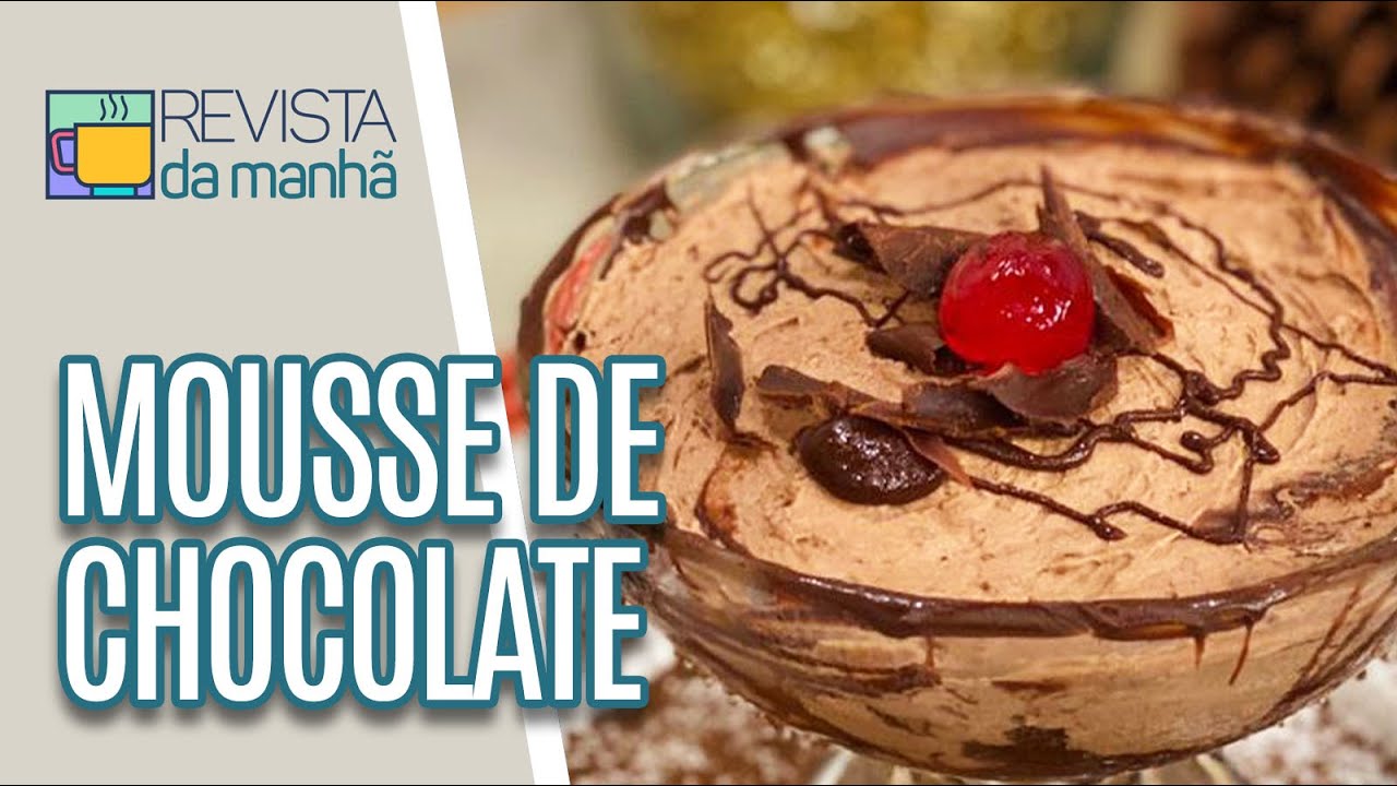 Regiane Cozinha: Mousse de Chocolate - Revista da Manhã (04/12/20)
