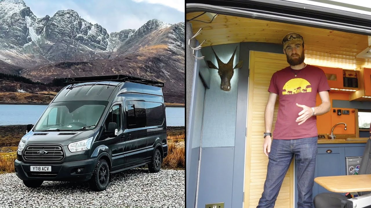 Detailed tour of INSANE ADVENTURE VAN w/ many PREVIOUSLY UNSEEN FEATURES & TECH inc RECYCLING SHOWER