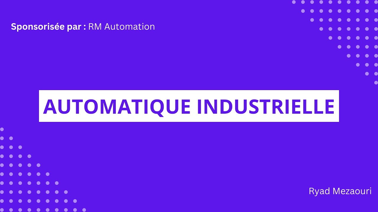 Introduction à l'automatique industrielle