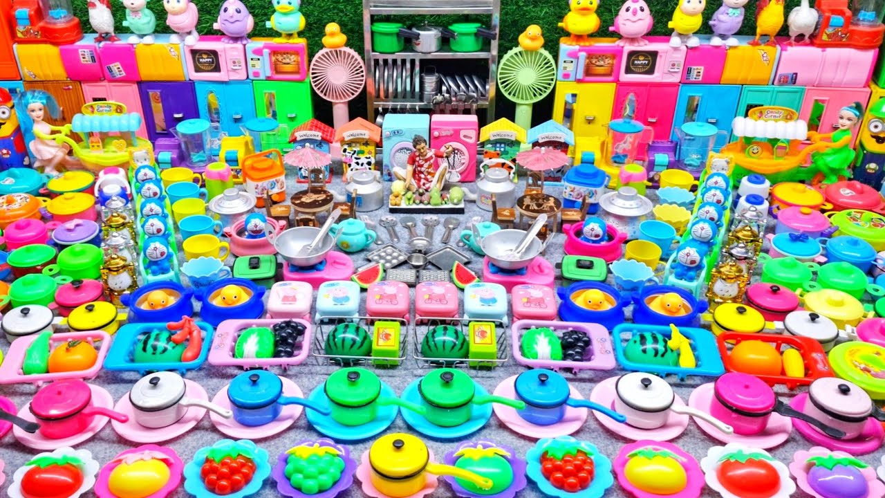 7:07 Mini Kitchen Set Collection for Kids Playing | Unboxing Kids Kitchen Set