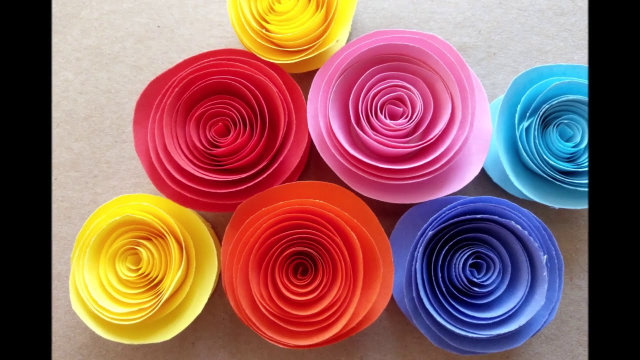 JAK ŁATWO I SZYBKO ZROBIĆ KWIATY Z PAPIERU 🌼💐🌸|
