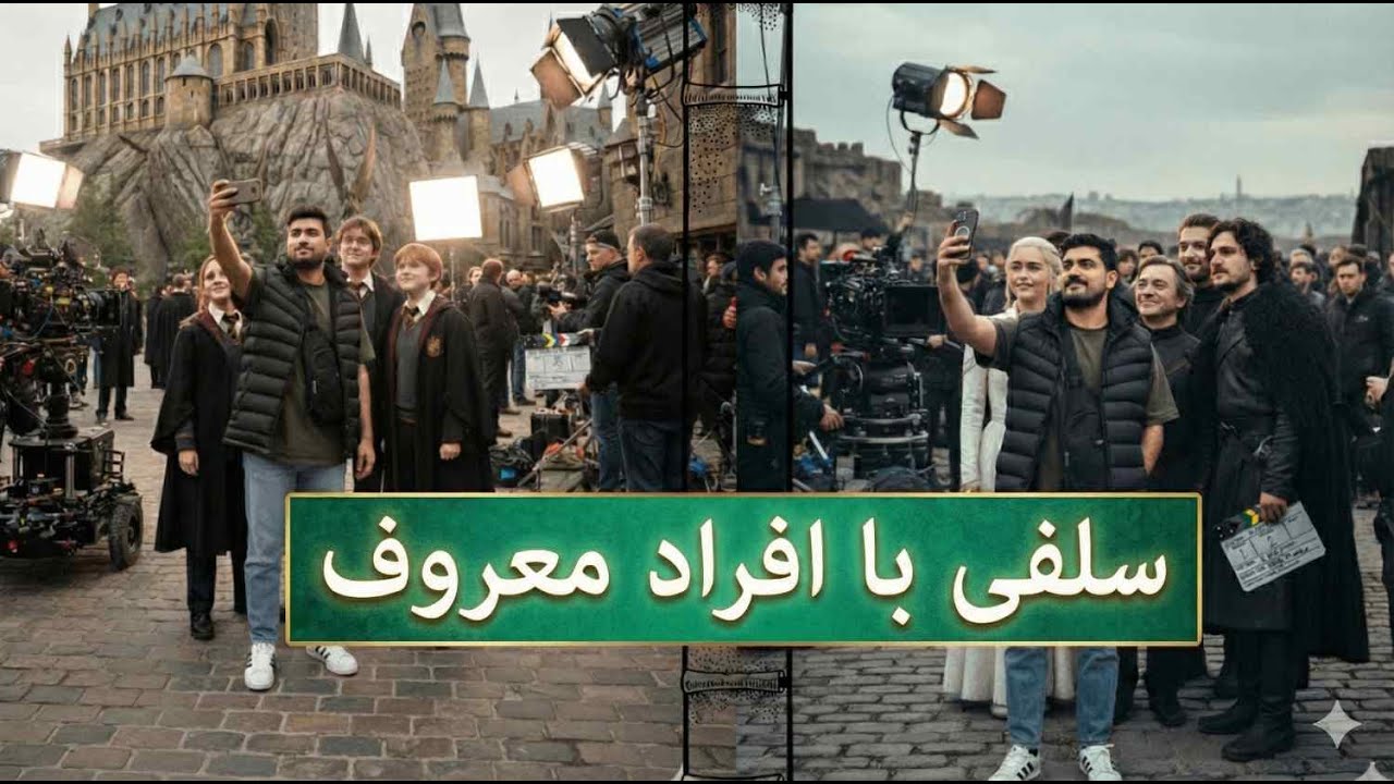  چطوری با سلبریتی‌ها سلفی بگیریم؟ (آموزش ترند جدید هوش مصنوعی) 