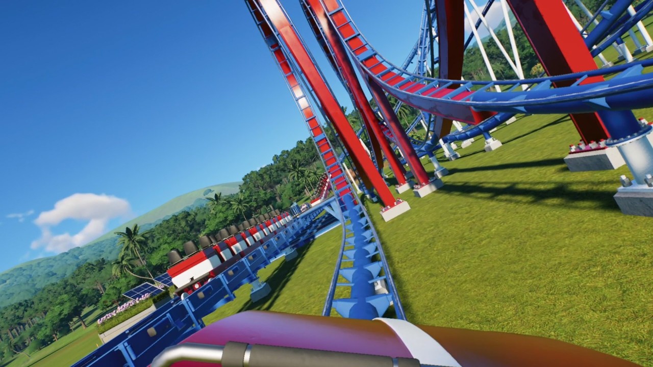 All American Triple Loop Indiana Beach Onride Planet Coaster 2 (made by Manni85) [POV]