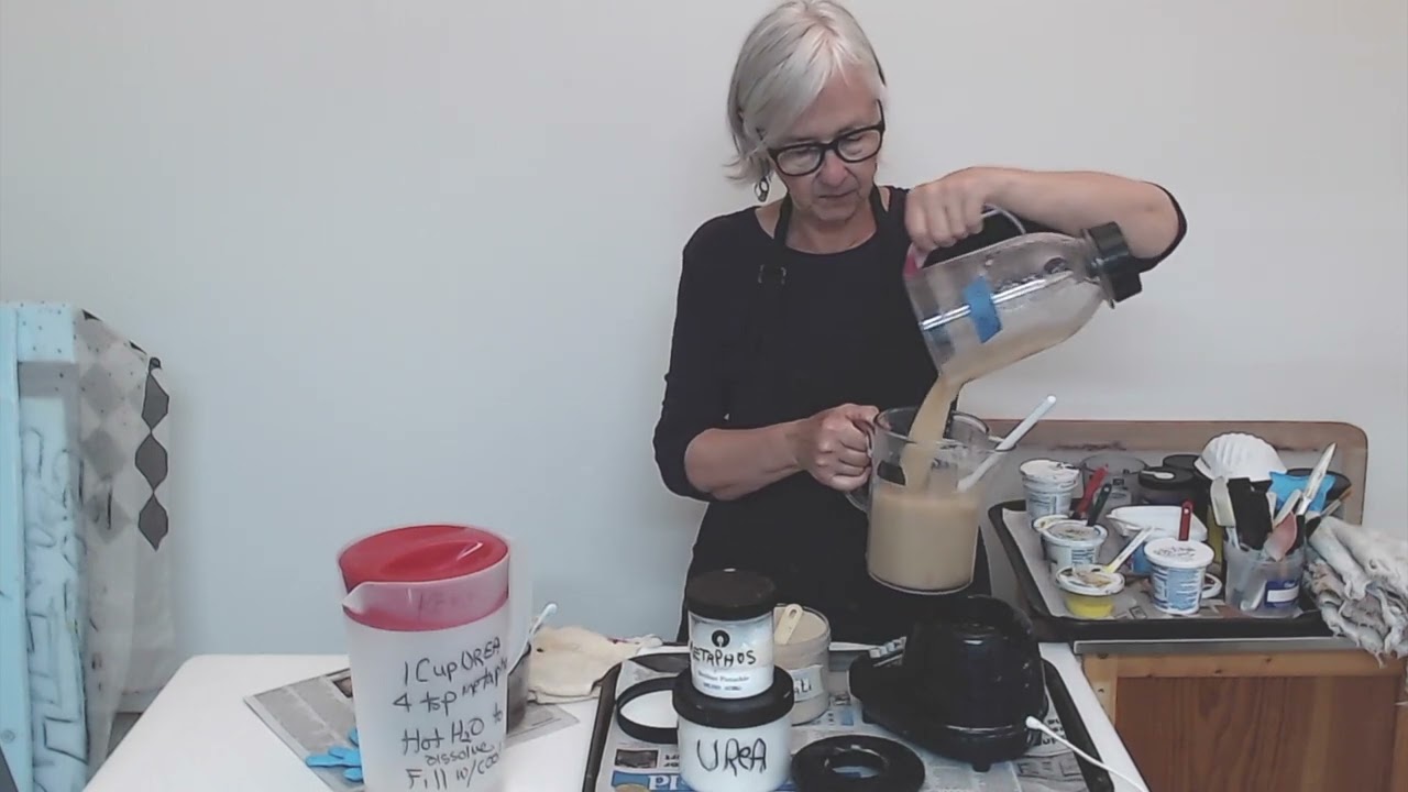 Preparing Print paste and Dye for Deconstructed ScreenPrinting