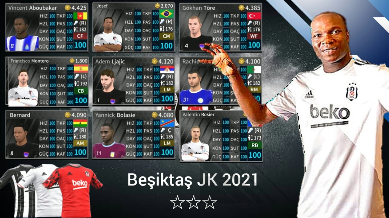 DLS19| Beşiktaş JK Yaması Yeni Kadro 2021 Normal&Yüzlük