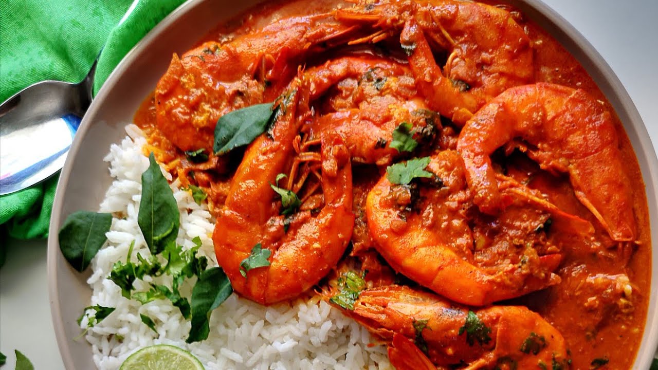 Prawn & Coconut cream Curry.