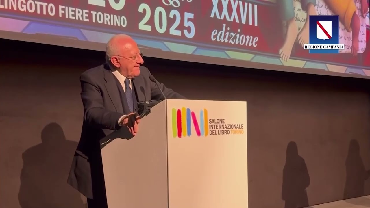 De Luca - Conferenza stampa di presentazione del Salone del libro di Torino 2025 (19.02.25)